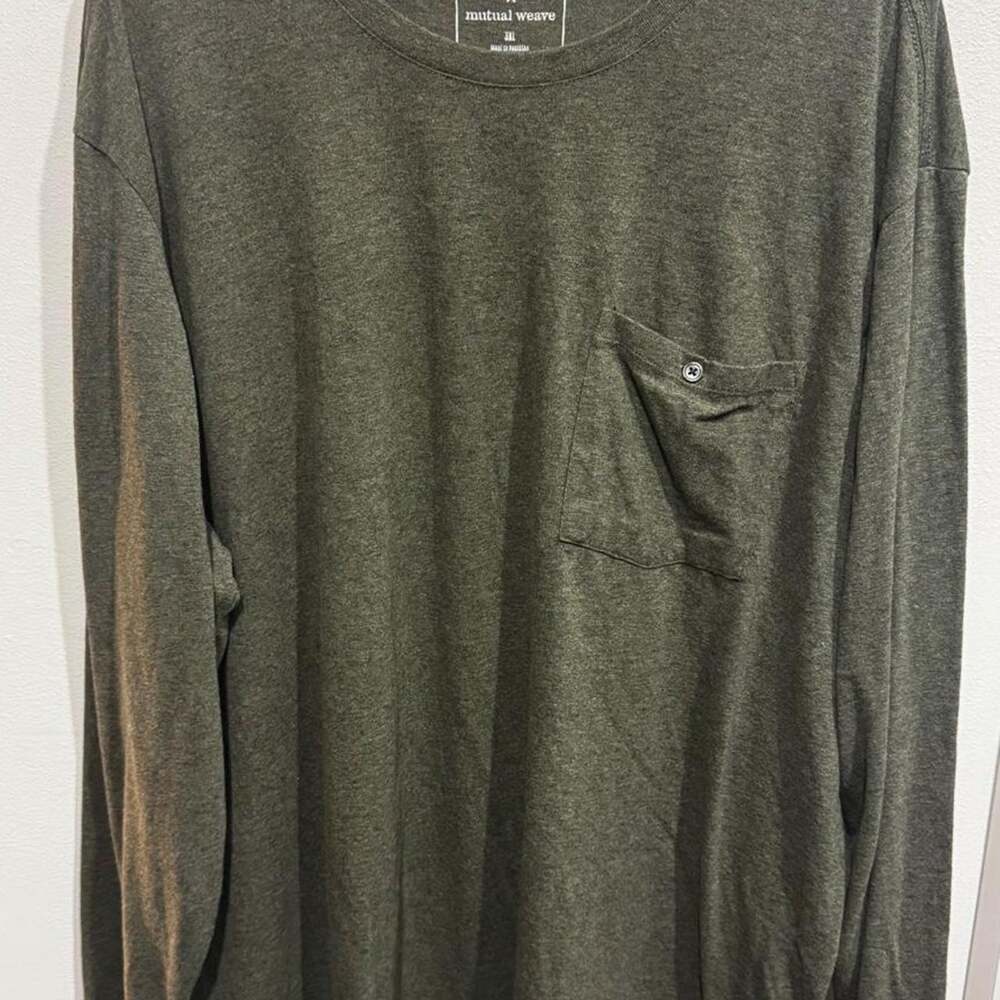 Mutual weave olive green longsleeve